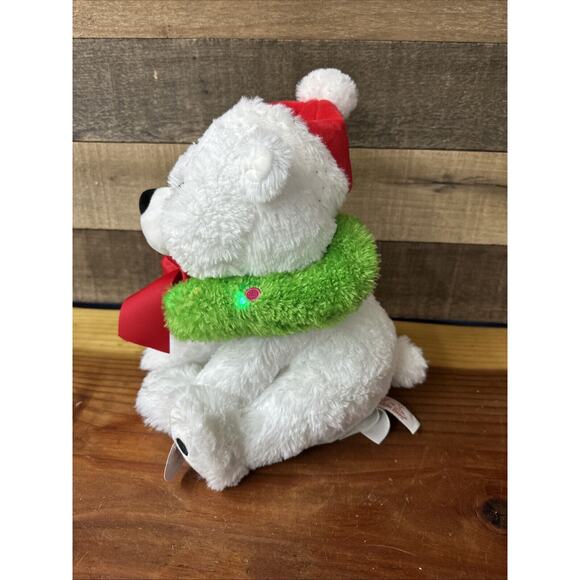 CUDDLE BARN Polar Bear Lighted Sings and Dance's "Let it Snow" - Picture 4 of 9